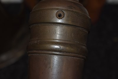 Lot 70 - A MID 19TH CENTURY CAST IRON CANNON BARREL