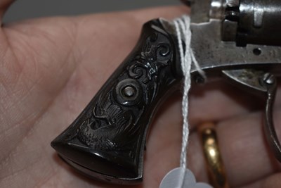 Lot 815 - A SMALL 4MM SIX-SHOT PINFIRE REVOLVER
