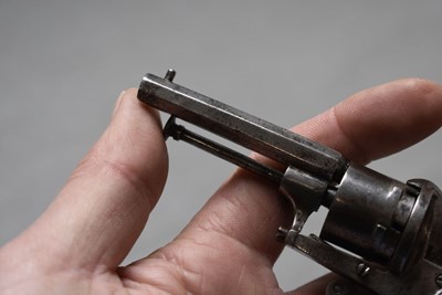 Lot 815 - A SMALL 4MM SIX-SHOT PINFIRE REVOLVER