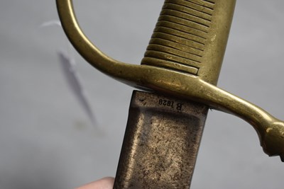 Lot 266 - A CRIMEAN WAR PERIOD RUSSIAN M1818 INFANTRMAN'S BRIQUET SHORT SWORD