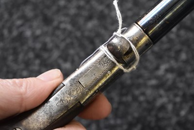 Lot 636 - A 56-BORE PERCUSSION TURNOVER POCKET PISTOL