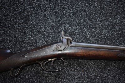 Lot 328 - A .500 CALIBRE DOUBLE BARRELLED PERCUSSION PRESENTATION LANCASTER OVAL BORE RIFLE