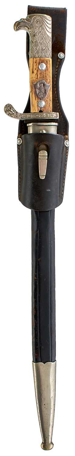 Lot 67 - A THIRD REICH POLICE DRESS BAYONET