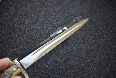 Lot 67 - A THIRD REICH POLICE DRESS BAYONET