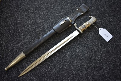 Lot 67 - A THIRD REICH POLICE DRESS BAYONET