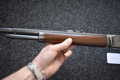 Lot 97 - A GOOD .32-40 OBSOLETE CALIBRE MARLIN MODEL 1893 LEVER-ACTION TAKE-DOWN SAFETY RIFLE