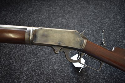 Lot 97 - A GOOD .32-40 OBSOLETE CALIBRE MARLIN MODEL 1893 LEVER-ACTION TAKE-DOWN SAFETY RIFLE