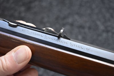 Lot 97 - A GOOD .32-40 OBSOLETE CALIBRE MARLIN MODEL 1893 LEVER-ACTION TAKE-DOWN SAFETY RIFLE