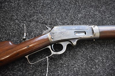 Lot 97 - A GOOD .32-40 OBSOLETE CALIBRE MARLIN MODEL 1893 LEVER-ACTION TAKE-DOWN SAFETY RIFLE