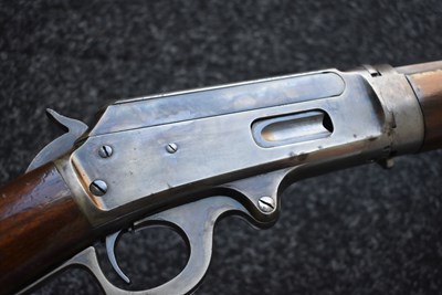 Lot 97 - A GOOD .32-40 OBSOLETE CALIBRE MARLIN MODEL 1893 LEVER-ACTION TAKE-DOWN SAFETY RIFLE