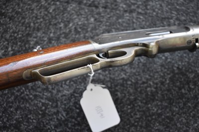 Lot 97 - A GOOD .32-40 OBSOLETE CALIBRE MARLIN MODEL 1893 LEVER-ACTION TAKE-DOWN SAFETY RIFLE