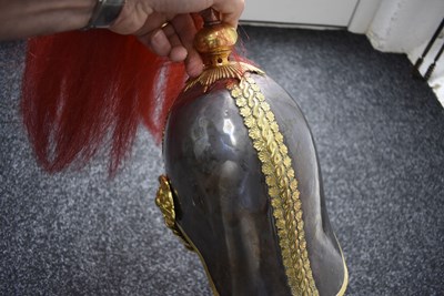Lot 612 - A VICTORIAN ROYAL HORSE GUARDS OFFICER'S HELMET