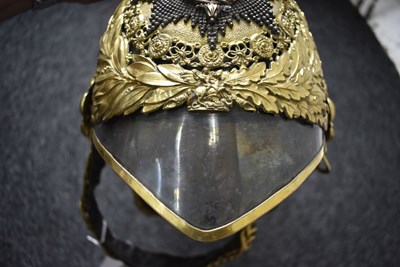 Lot 612 - A VICTORIAN ROYAL HORSE GUARDS OFFICER'S HELMET