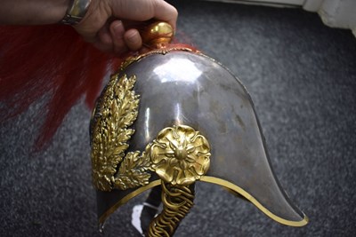 Lot 612 - A VICTORIAN ROYAL HORSE GUARDS OFFICER'S HELMET