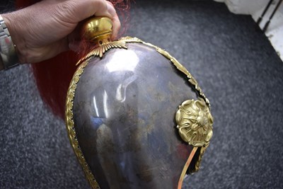 Lot 612 - A VICTORIAN ROYAL HORSE GUARDS OFFICER'S HELMET