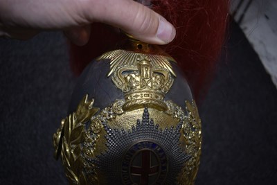 Lot 612 - A VICTORIAN ROYAL HORSE GUARDS OFFICER'S HELMET