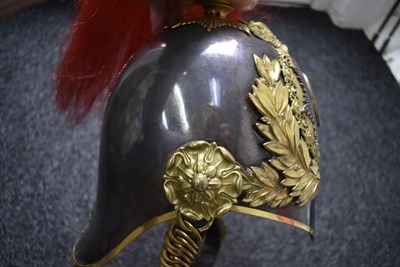 Lot 612 - A VICTORIAN ROYAL HORSE GUARDS OFFICER'S HELMET