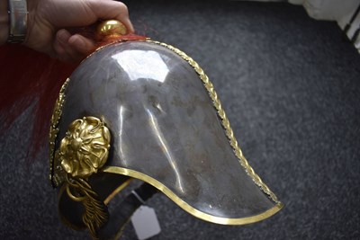 Lot 612 - A VICTORIAN ROYAL HORSE GUARDS OFFICER'S HELMET