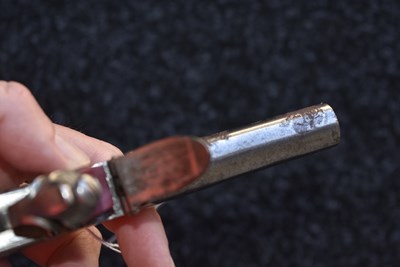 Lot 324 - A 54-BORE FLINTLOCK BOXLOCK POCKET PISTOL