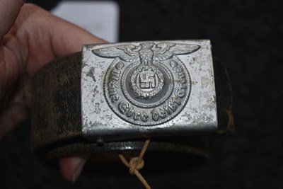 Lot 847 - A THIRD REICH SS BELT AND BUCKLE