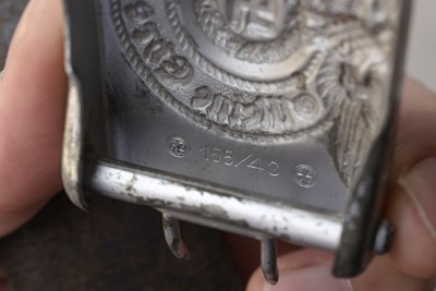 Lot 847 - A THIRD REICH SS BELT AND BUCKLE