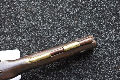 Lot 319 - A .650 CALIBRE FLINTLOCK OFFICER’S PISTOL BY TOMLINSON