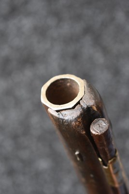 Lot 319 - A .650 CALIBRE FLINTLOCK OFFICER’S PISTOL BY TOMLINSON