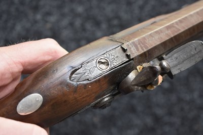 Lot 319 - A .650 CALIBRE FLINTLOCK OFFICER’S PISTOL BY TOMLINSON