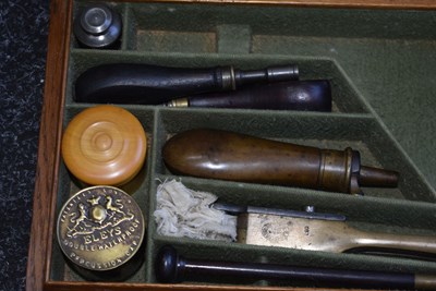 Lot 355 - A CASED 120-BORE FIVE-SHOT PERCUSSION BEAUMONT ADAMS REVOLVER