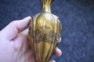 Lot 47 - A GOOD PAIR OF SHIBAYAMA LACQUER VASES