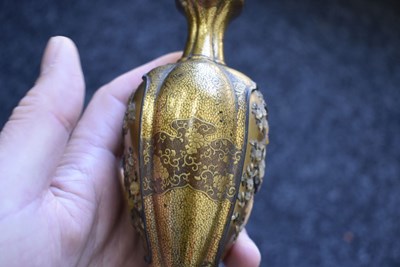 Lot 47 - A GOOD PAIR OF SHIBAYAMA LACQUER VASES