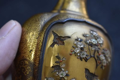 Lot 47 - A GOOD PAIR OF SHIBAYAMA LACQUER VASES
