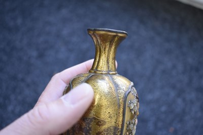 Lot 47 - A GOOD PAIR OF SHIBAYAMA LACQUER VASES