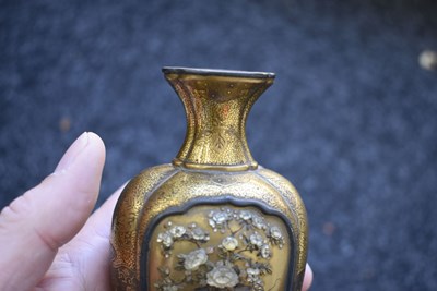 Lot 47 - A GOOD PAIR OF SHIBAYAMA LACQUER VASES