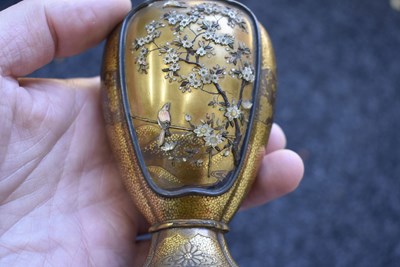 Lot 47 - A GOOD PAIR OF SHIBAYAMA LACQUER VASES