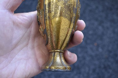 Lot 47 - A GOOD PAIR OF SHIBAYAMA LACQUER VASES