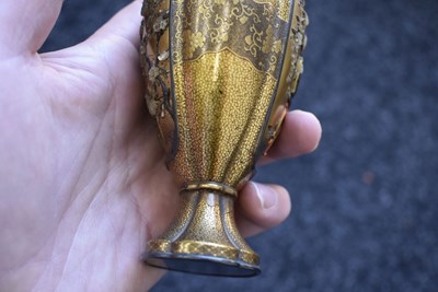 Lot 47 - A GOOD PAIR OF SHIBAYAMA LACQUER VASES