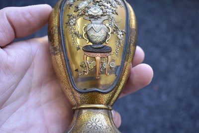 Lot 47 - A GOOD PAIR OF SHIBAYAMA LACQUER VASES