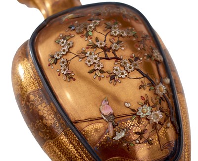 Lot 47 - A GOOD PAIR OF SHIBAYAMA LACQUER VASES