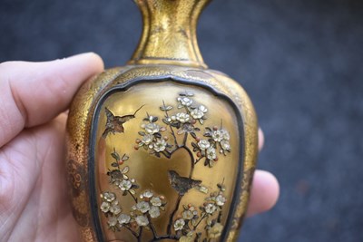 Lot 47 - A GOOD PAIR OF SHIBAYAMA LACQUER VASES