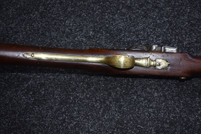 Lot 374 - A 13-BORE FULL STOCKED FLINTLOCK FOWLING PIECE