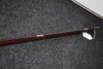 Lot 374 - A 13-BORE FULL STOCKED FLINTLOCK FOWLING PIECE