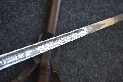 Lot 180 - A CLEAN EIIR 1897 PATTERN WELCH REGIMENT OFFICER'S SWORD