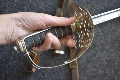 Lot 180 - A CLEAN EIIR 1897 PATTERN WELCH REGIMENT OFFICER'S SWORD