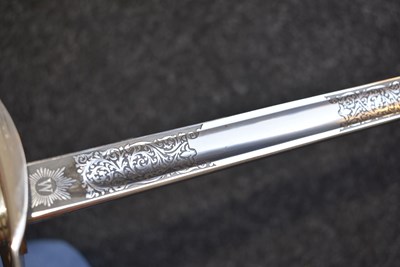 Lot 180 - A CLEAN EIIR 1897 PATTERN WELCH REGIMENT OFFICER'S SWORD