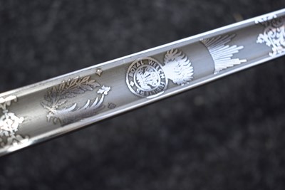 Lot 180 - A CLEAN EIIR 1897 PATTERN WELCH REGIMENT OFFICER'S SWORD