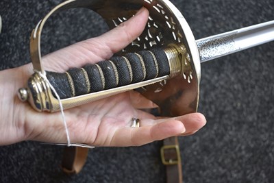 Lot 180 - A CLEAN EIIR 1897 PATTERN WELCH REGIMENT OFFICER'S SWORD