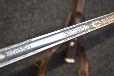 Lot 180 - A CLEAN EIIR 1897 PATTERN WELCH REGIMENT OFFICER'S SWORD