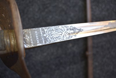 Lot 179 - A VICTORIAN 1897 PATTERN ROYAL MARINE LIGHT INFANTRY OFFICER'S SWORD