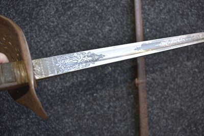 Lot 179 - A VICTORIAN 1897 PATTERN ROYAL MARINE LIGHT INFANTRY OFFICER'S SWORD